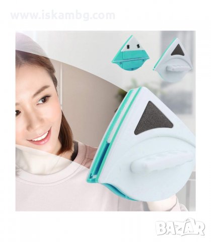 УРЕД ЗА ПОЧИСТВАНЕ НА ПРОЗОРЦИ С МАГНИТ, ДВУСТРАННО - код 2636, снимка 3 - Други стоки за дома - 33929301