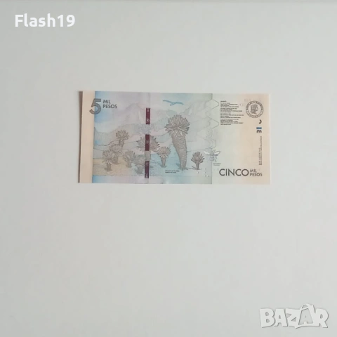 ⭐ Колумбия 5000 песос 2022 г. UNC ⭐, снимка 2 - Нумизматика и бонистика - 53729781