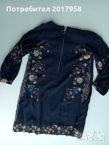 Тънка рокля с дълъг ръкав Zara 128см, снимка 2 - Детски рокли и поли - 33883386