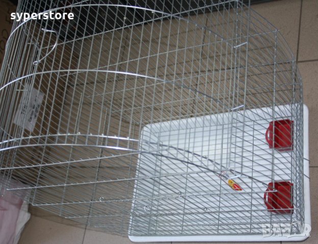 Клетка за големи Папагали, Птици, Супер голяма XXXL2 с объл покрив тънка тел малки отвори 1см - Жако, снимка 3 - За птици - 34543754