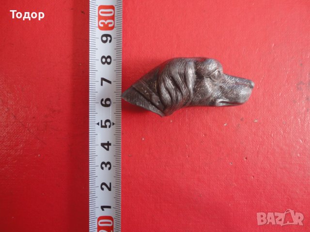 Старинна дръжка за камшик нагайка бич бастун куче , снимка 2 - Колекции - 40166008