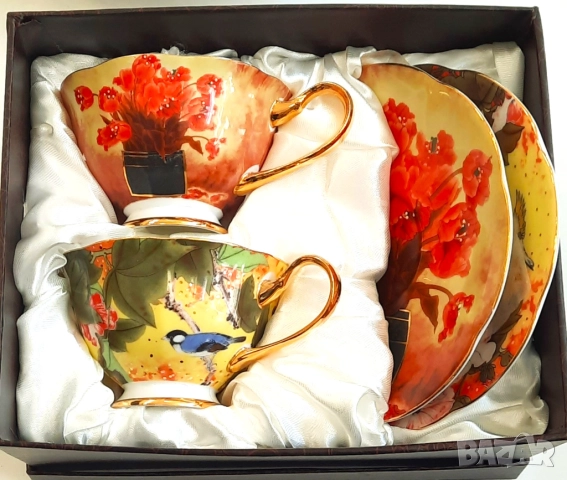Голямо Намаление на чаши и комплекти за кафе костен порцелан , снимка 11 - Подаръци за юбилей - 43694999