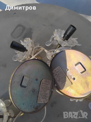 Месингови стенни лампи СССР, снимка 5 - Антикварни и старинни предмети - 52814516