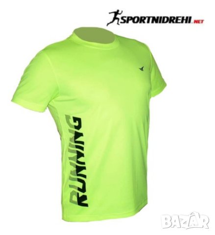 Мъжка спортна тениска REDICS 210005, електриково зелена, полиестер
