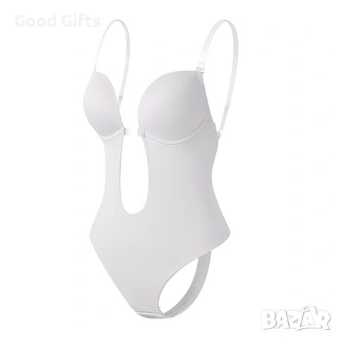 Луксозно Оформящо Боди с Отворен Гръб – Невидимо под Дрехите, с Push-Up Ефект и Максимален Комфорт, снимка 9 - Бельо - 53110582