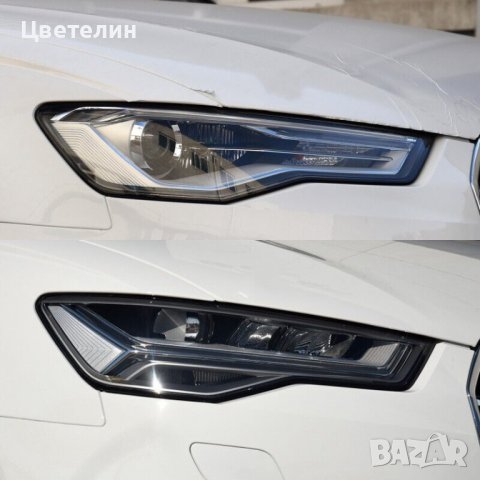  СТЪКЛО / КОРПУС за фар за Audi A6 C7 16-17 LED Фейслифт A6 C7 16-17 LED 