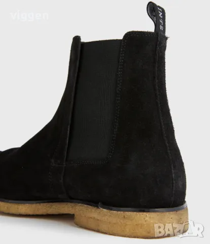 Кожени мъжки боти тип челси AllSaints Rhett Suede Boot Черни Размер 41, снимка 7 - Мъжки боти - 48095445