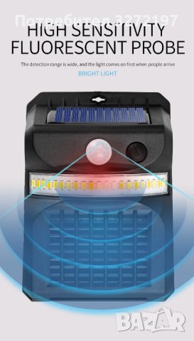  Соларна Лапа 2в1 лампа против комари +лампа за осветление,инфрачервен сензор,водоустойчива , снимка 9 - Соларни лампи - 41767656