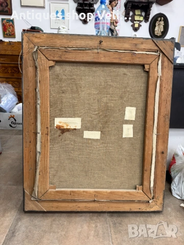 Стара нацистка картина портрет №7896, снимка 4 - Антикварни и старинни предмети - 53647179