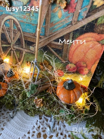 Къщичка-Есенна приказка!, снимка 4 - Декорация за дома - 52081597