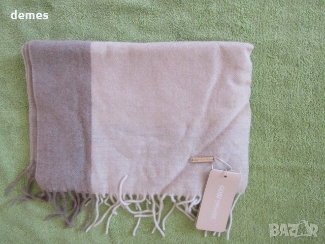 Нов кашмирен шал  GOBI-органичен кашмир, Монголия, снимка 3 - Шалове - 34036303