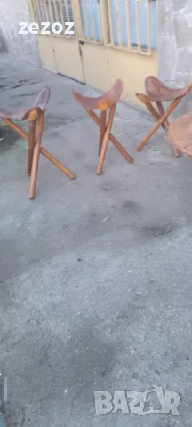 Маса и три стола масив и кожа, снимка 2 - Маси - 49206422