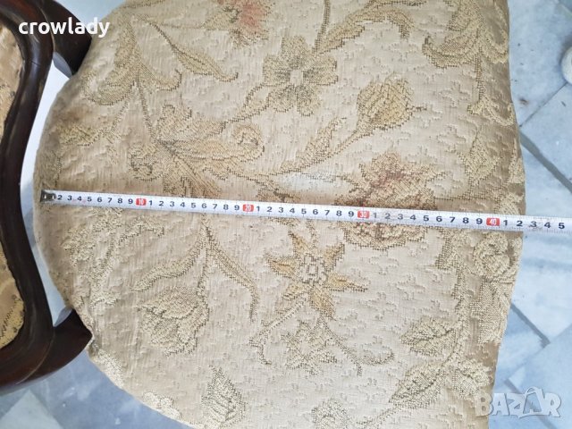 Уникален антикварен от масивно дърво реставриран стол  , снимка 7 - Столове - 41615176