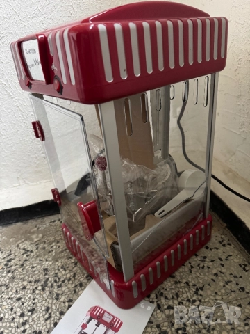 Ретро Машина за Пуканки Klarstein Popcorn Maker 10008248 – 300W с Осветление и Бързо Приготвяне!, снимка 4 - Други - 52505815
