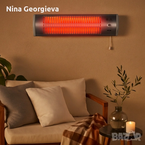 Кварцова печка Termomax TR12Q, 1200W, стенна