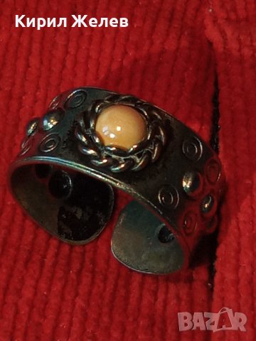 СТАР РЪЧНО ОРНАМЕНТИРАН РЕТРО ВИНТИДЖ АРТ ПРЪСТЕН ПОСРЕБРЕН РЕГУЛИРУЕМ МОДЕЛ 20639, снимка 9 - Антикварни и старинни предмети - 37442784