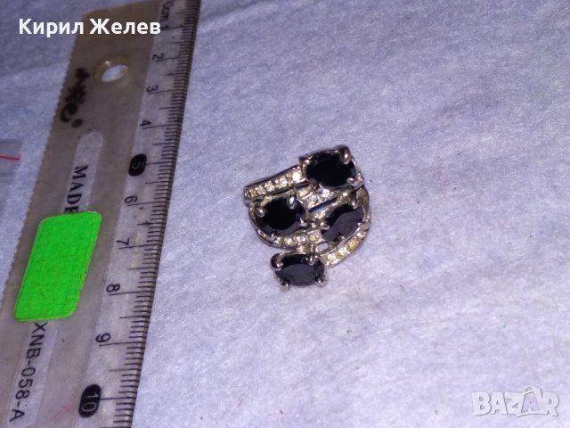 ПОСРЕБРЕН СКЪПОЦЕНЕН с ИСКРЯЩИ ЮВЕЛИРНО ФАСЕТИРАНИ ЦИРКОНИ и МАРКАЗИТИ АЖУРЕН АРТ ПРЪСТЕН 38649, снимка 10 - Пръстени - 41682676