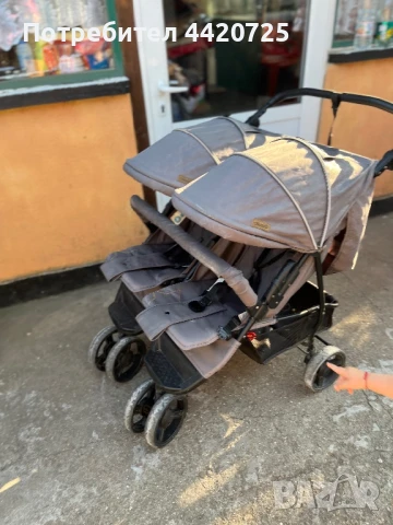 Лятна количка за близнаци, снимка 4 - Детски колички - 51083098