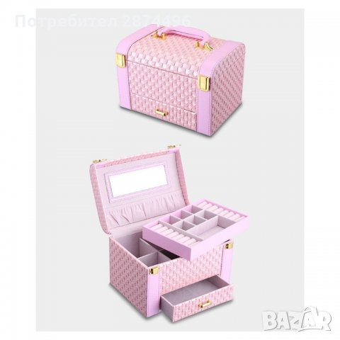 1123 Луксозен органайзер за бижута и аксесоари, снимка 8 - Подаръци за жени - 35794994