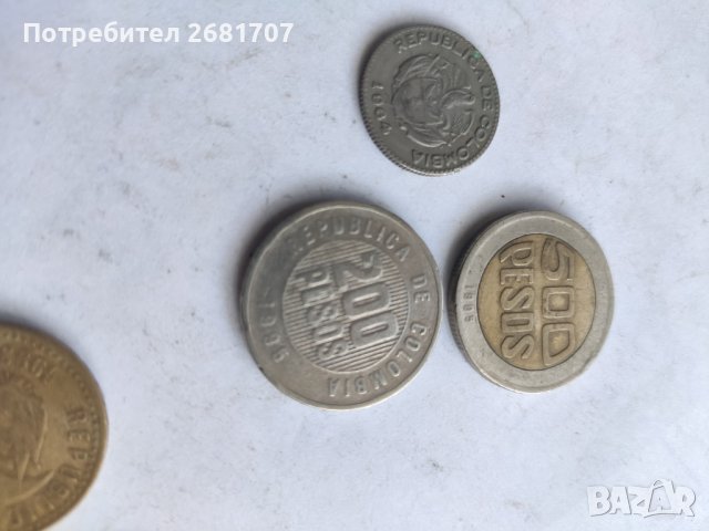 Монети Колумбия , снимка 4 - Нумизматика и бонистика - 41773539