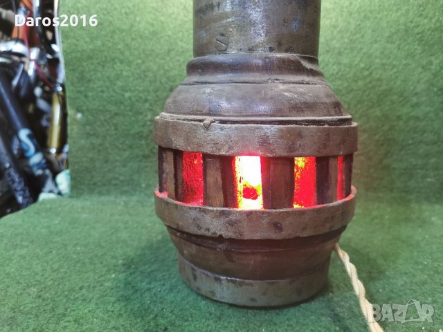 Стара нощна лампа, дърво и желязо , снимка 12 - Антикварни и старинни предмети - 39301956