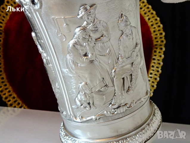 Калаена халба,чаша с авторски ловни картини 600 мл. , снимка 11 - Антикварни и старинни предмети - 52201637