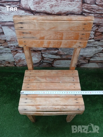 Детско дървено столче , снимка 8 - Антикварни и старинни предмети - 53759801