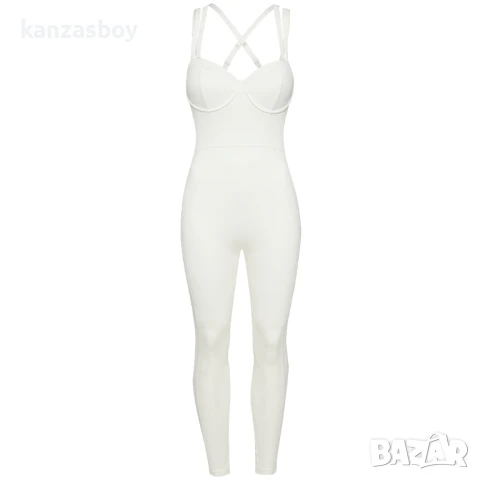 Adidas IVY PARK Knit Catsuit Core White - страхотен дамски гащеризон НОВ С, снимка 3 - Гащеризони - 50507465