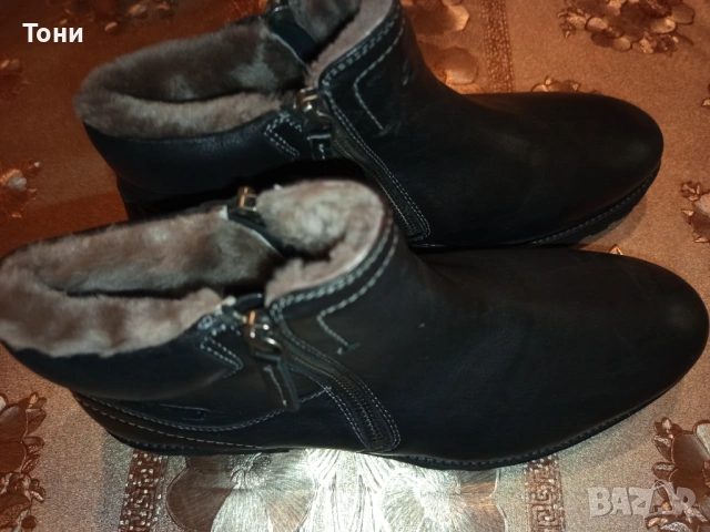 SALAMANDER Оригинал Нови Мъжки Боти Изцяло от Естествена Кожа 43, снимка 2 - Мъжки боти - 53612331