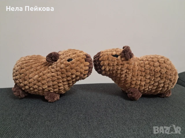 Капибара плюшена играчка, снимка 5 - Плюшени играчки - 51121375