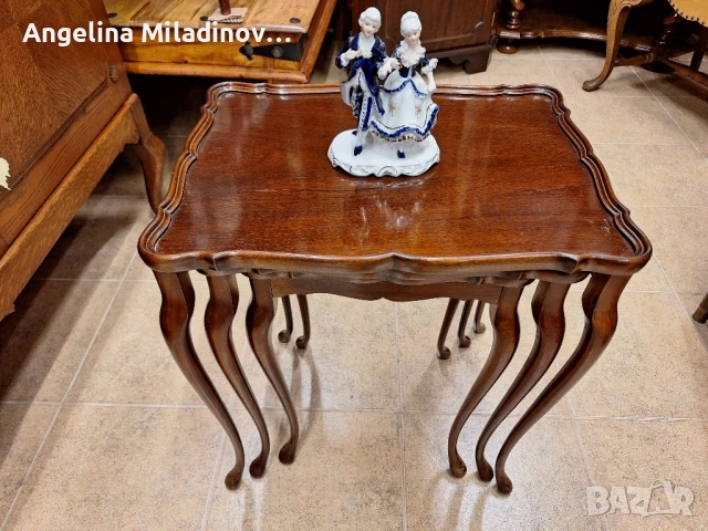 К - т три помощни масички Луи XV , снимка 1