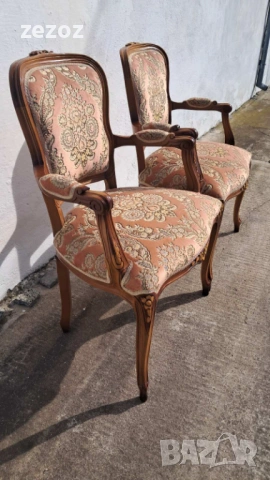 Кресла Трапезни масив орех, снимка 2 - Столове - 53680602
