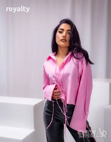 Розова дамска риза, снимка 3 - Ризи - 49530377