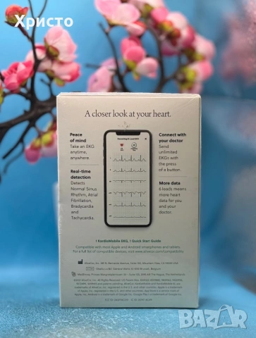 НОВО!!! Мобилен 6-канален ЕКГ апарат AliveCor KardiaMobile 6L , снимка 4 - Други - 53669634