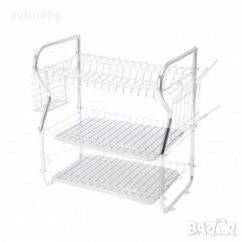 Сушилник за съдове Rosberg R53000O, 3 нива, 43x24x45 см, снимка 5 - Аксесоари за кухня - 53783114