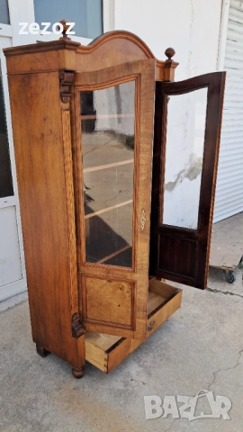 Витрина антикварна масив, снимка 5 - Секции и витрини - 53744985