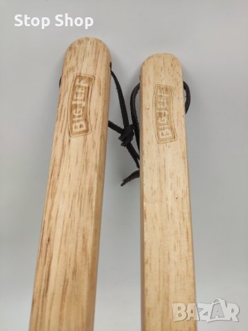 BBQ сет стомана дървен вилица и шпатула , снимка 2 - Барбекюта - 41480767