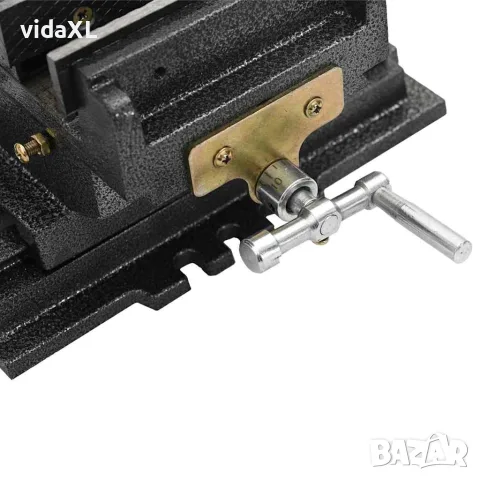 vidaXL Ръчно задвижвано менгеме за пробиване, кръстосан ход, 150 мм, снимка 6 - Менгемета - 56146157