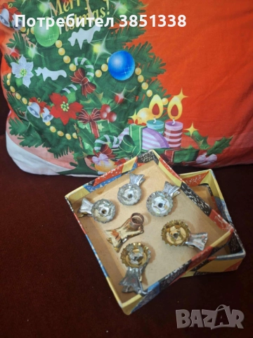  Щипки за Свещички за елха 6 бр в оригин.кутийка