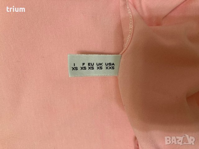 Розово боди Moschino, XS, снимка 5 - Блузи с дълъг ръкав и пуловери - 39814064