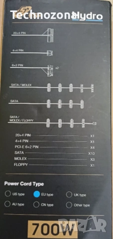 Компютърно захранване FSP Hydro 700W (HD700) Сертификат: 80 PLUS Bronze, снимка 4 - Захранвания и кутии - 53610201