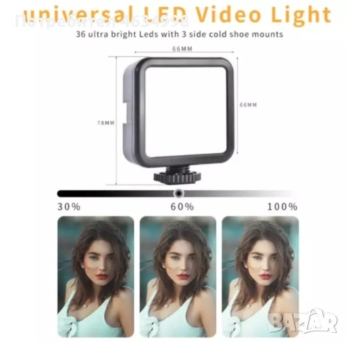 Професионален видео трансформатор, Bluetooth, микрофон, LED прожектор, снимка 7 - Чанти, стативи, аксесоари - 52204983