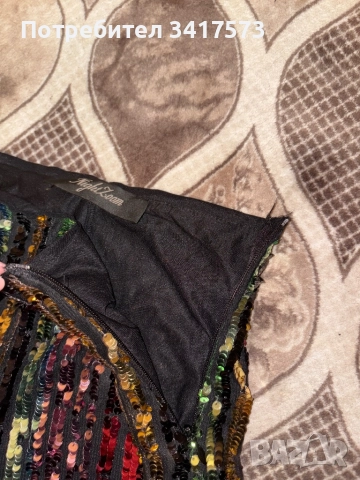 Дамски панталон на паети, снимка 2 - Панталони - 52333846