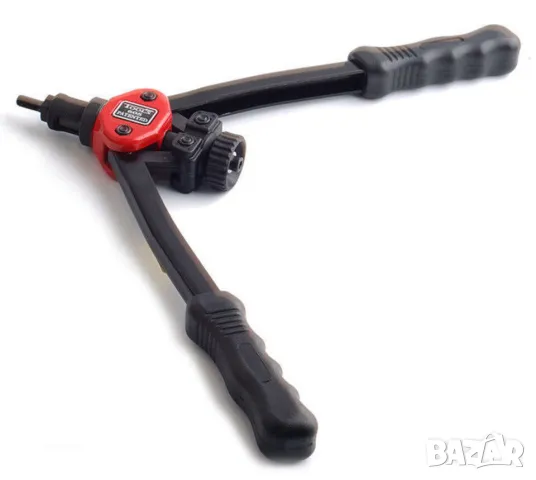 К-т Американска Професионална Лостова НИТАЧКА за Нит Гайка М3-М10 с 60 бр. Нитове Гайки Куфар БАРТЕР, снимка 7 - Други инструменти - 50406974