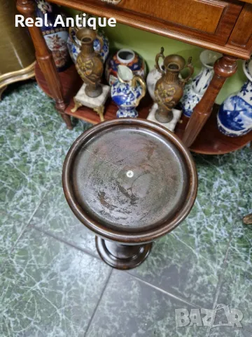 Чудесна антикварна френска дървена колона поставка постамент, снимка 6 - Декорация за дома - 48987850