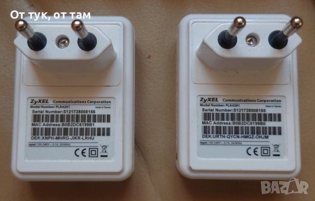 ZyXEL PLA4201 500 Mbps Powerline Ethernet адаптер, снимка 2 - Мрежови адаптери - 41788169