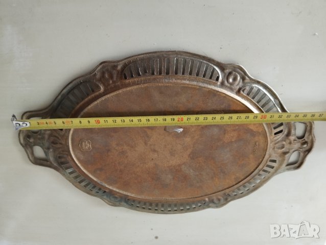 бронзов поднос,табла арт деко, снимка 4 - Други ценни предмети - 41575356