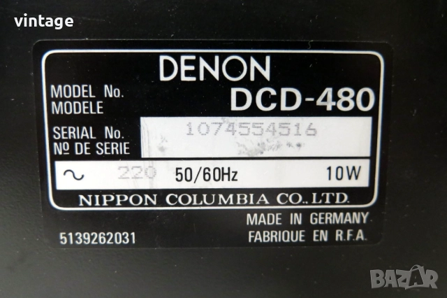 Denon DCD-480, снимка 7 - Други - 52821635