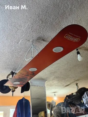Ръчно изработена лампа Сноуборд, снимка 3 - Декорация за дома - 49060689