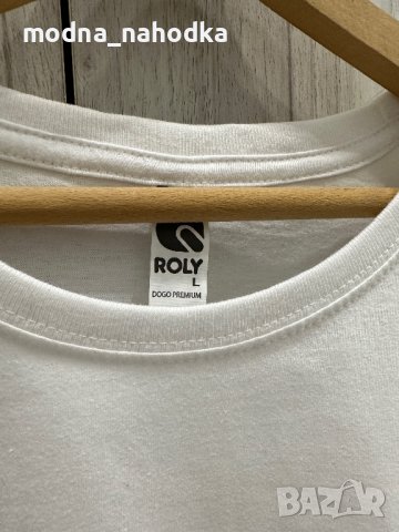 Бяла тениска с надпис “Twerk here” , снимка 2 - Тениски - 39710691